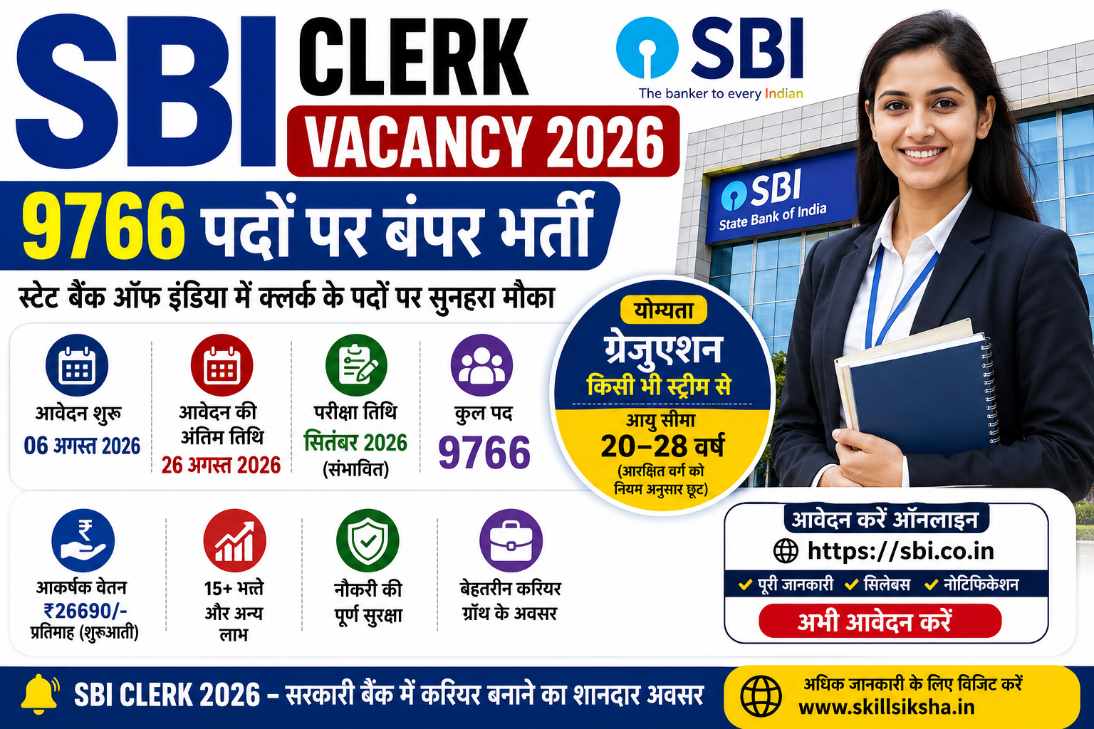 SBI Clerk Vacancy 2026