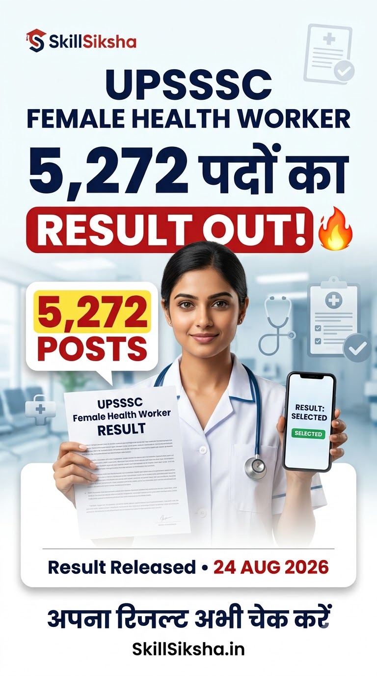 UPSSSC Female Health Worker Result 2026: 5272 Posts