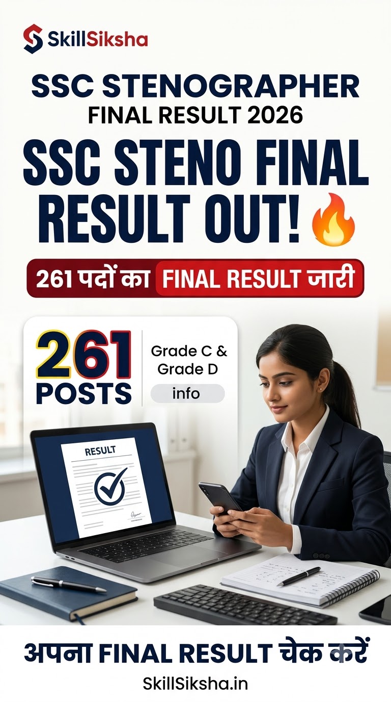 SSC Stenographer Final Result 2026 Out – Check Now