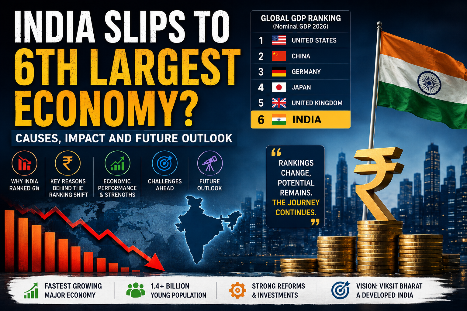 India No Longer the 4th Largest Economy?
