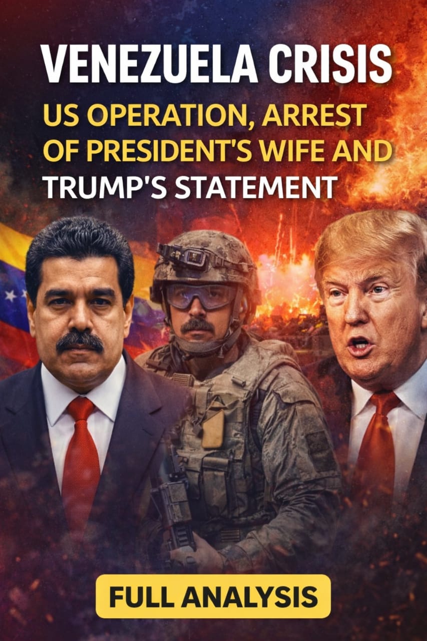 Venezuela Crisis: US Operation, Arrest of President’s Wife and Trump’s Statement Explained