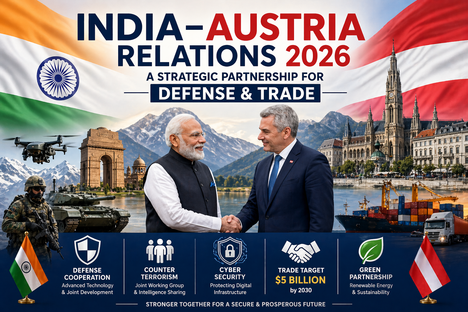 India-Austria Relations 2026: A Strategic Partnership for Defense & Trade