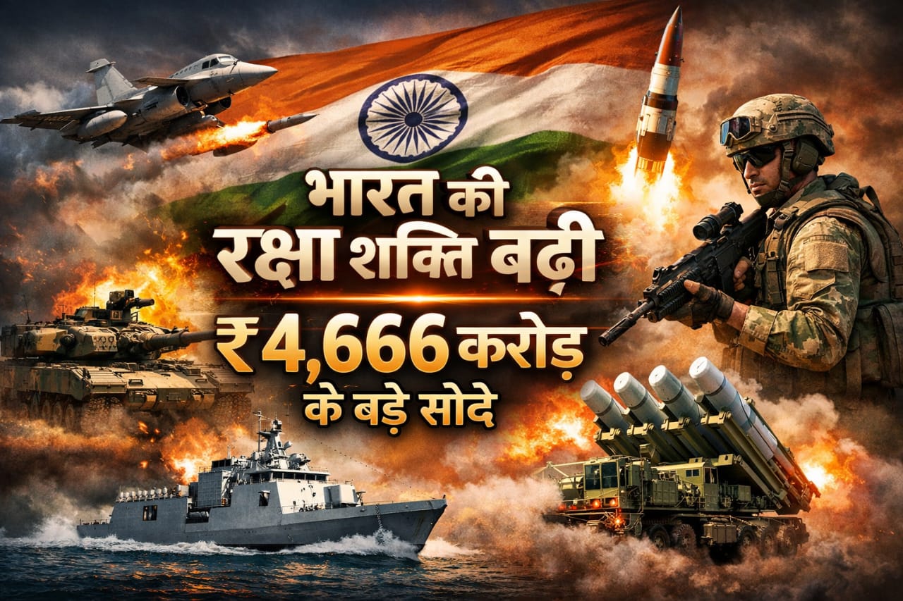 भारतीय सेना और नौसेना को मिलेगी नई ताकत, ₹4,666 करोड़ के रक्षा समझौते पर हस्ताक्षर
