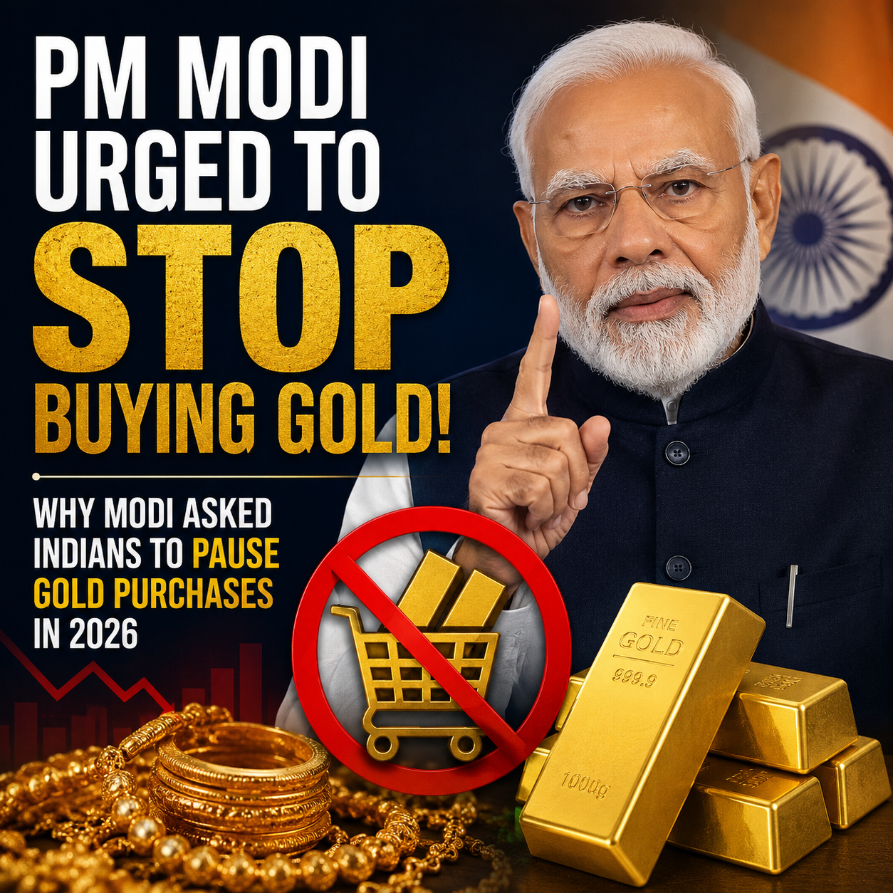 PM Modi Urged to Stop Buying Gold: Why Modi Asked Indians to Pause Gold Purchases in 2026