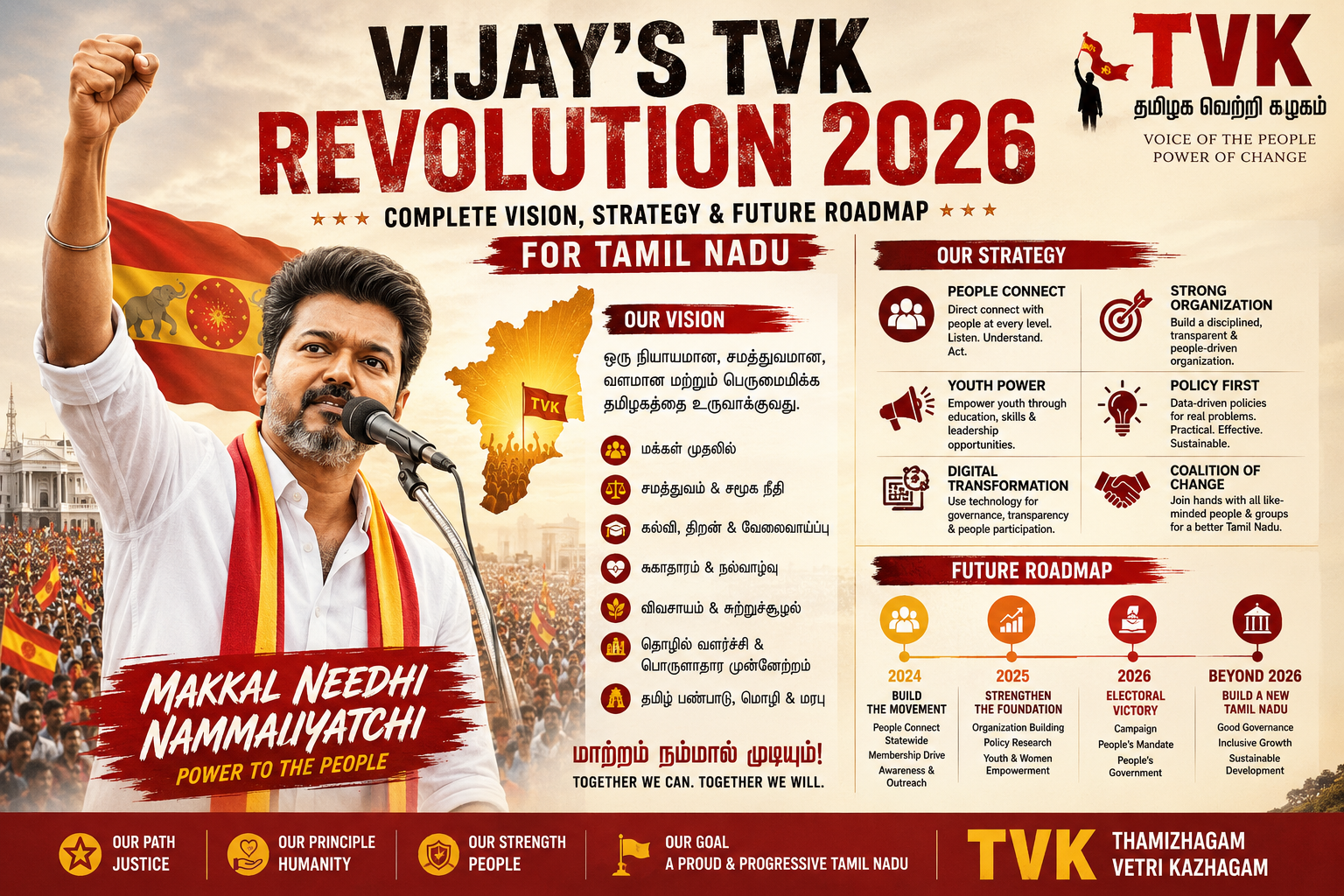 Vijay's TVK Revolution 2026: Complete Vision, Strategy & Future Roadmap for Tamil Nadu"