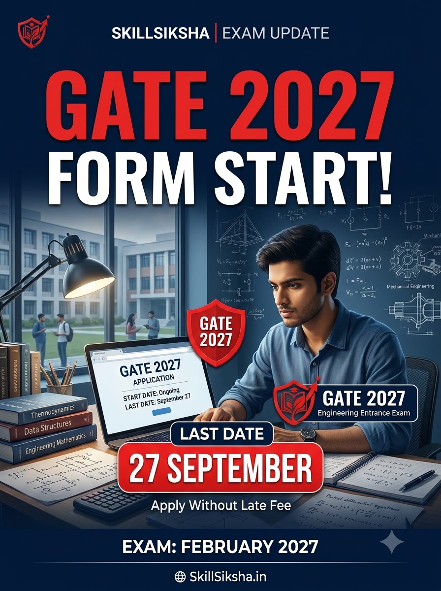 IIT GATE 2027 Admission Form: Apply Online, Eligibility, Exam Date, Fees & Complete Detail