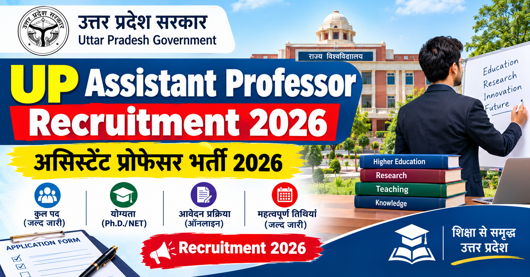 UP Assistant Professor Recruitment 2026 – 1936 Posts