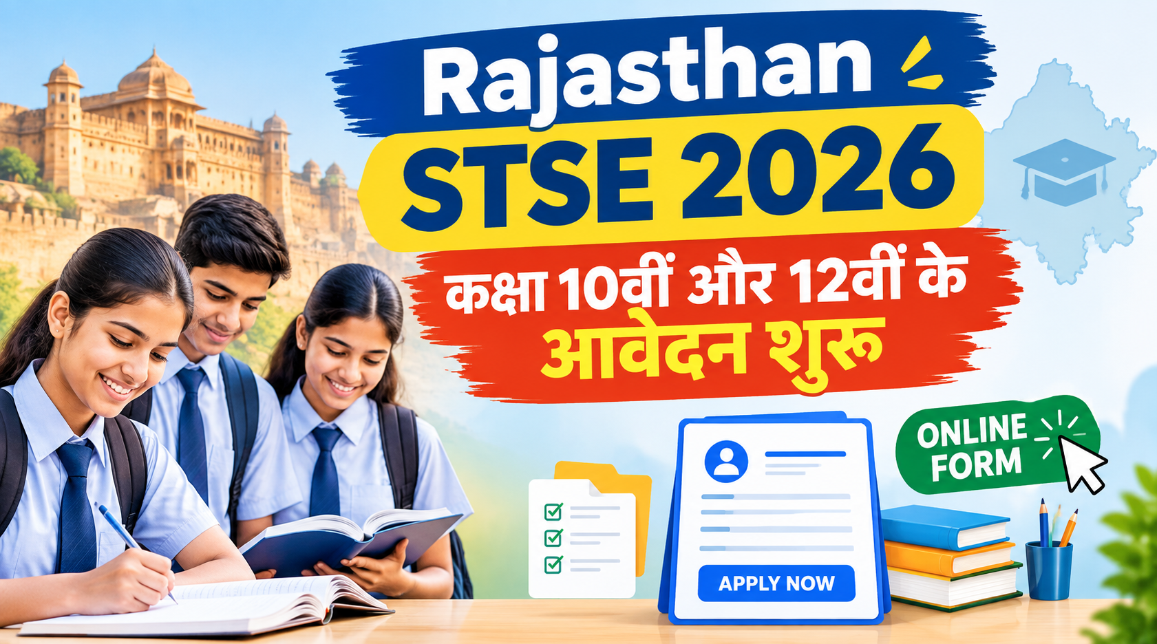 Rajasthan STSE 2026 आवेदन और परीक्षा तिथि