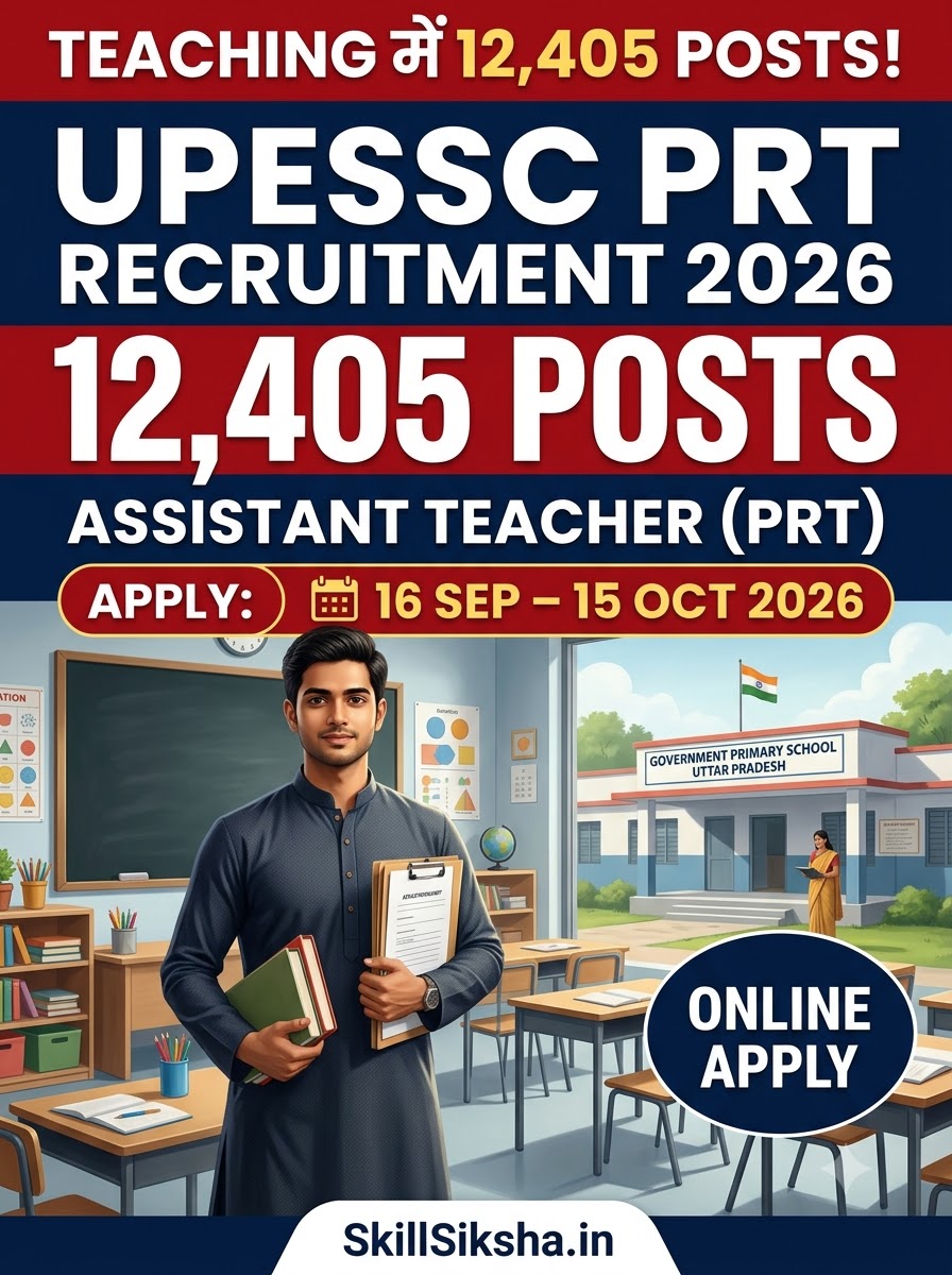 UPESSC PRT Recruitment 2026: Apply Online for 12405 Posts