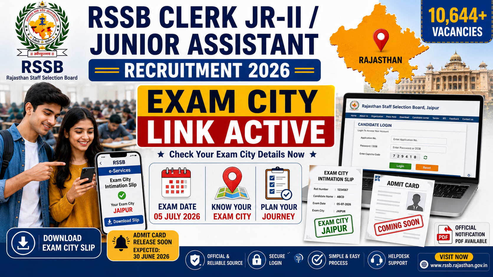 RSSB exam city notification 2026.png